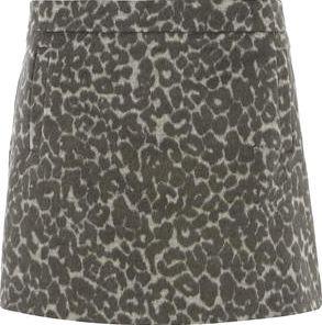 Dorothy Perkins, 1134[^]262015000709722 Womens Animal Wool Mini Skirt- Animal DP66828613