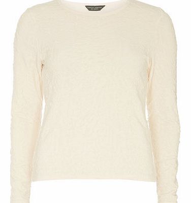 Dorothy Perkins Womens Apricot textured sweat top- Orange