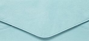 Dorothy Perkins Womens Aqua suedette envelope clutch bag- Blue
