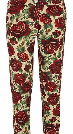 Dorothy Perkins Womens AX Paris Stone floral print trousers-