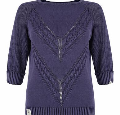 Dorothy Perkins Womens Bellfield Acid wash knitted jumper- Grey
