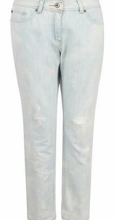 Dorothy Perkins Womens Bellfield Bleach Wash Jeans- Blue