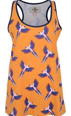 Dorothy Perkins Womens Bellfield Parrot print long-line top-