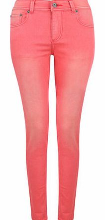 Dorothy Perkins Womens Bellfield Super Skinny Coloured Jean- Red