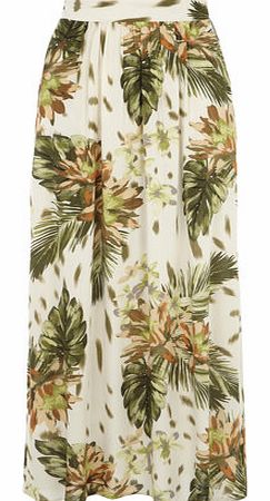 Dorothy Perkins Womens Billie and Blossom khaki maxi skirt-
