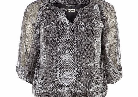 Dorothy Perkins Womens Billie Black Label Snake Bubble Hem