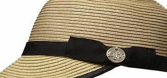 Dorothy Perkins Womens Biscuit Straw Cap- White DP11149281