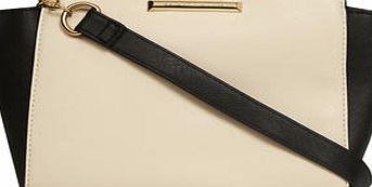 Dorothy Perkins Womens Black and bone wing crossbody bag- Black