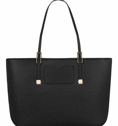 Dorothy Perkins Womens Black and gold tote bag- Black DP18354810