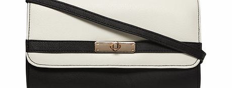 Dorothy Perkins Womens Black And White Crossbody Bag- Black