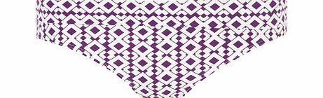 Dorothy Perkins Womens Black and White Geo Foldover bikini