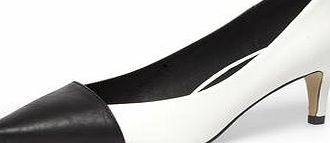 Dorothy Perkins Womens Black and white kitten heels- Black And