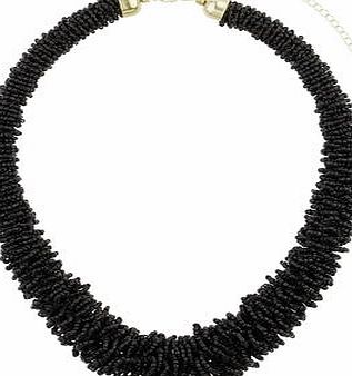 Dorothy Perkins Womens Black Beaded Necklace- Black DP49815949