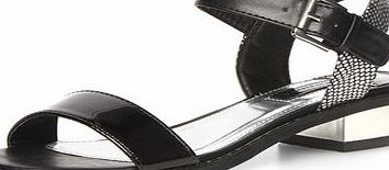 Dorothy Perkins Womens Black block heel sandals- Black DP22305201