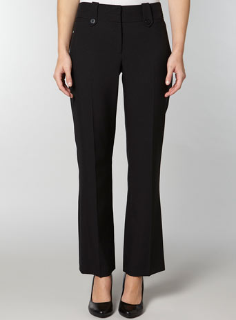 Dorothy Perkins Womens Black Bootcut trousers- Black DP66552301