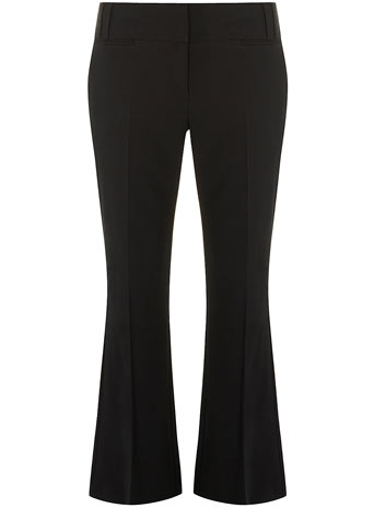 Dorothy Perkins Womens Black bootleg trousers- Black DP66701301