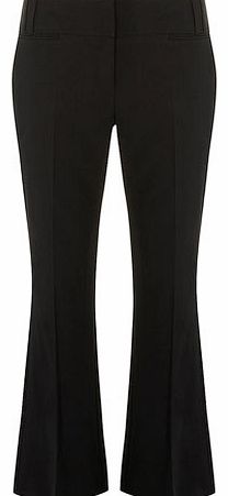 Womens Black bootleg trousers- Black DP66767401