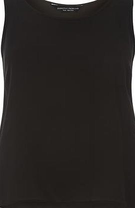 Dorothy Perkins Womens Black Built Up Cami Top- Black DP05572801