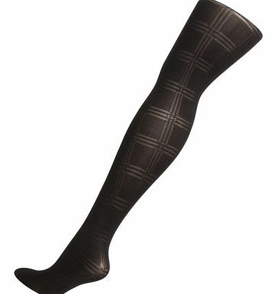 Dorothy Perkins Womens Black Check Tights- Black DP16207910
