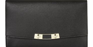 Dorothy Perkins Womens Black compartment shoulder bag- Black