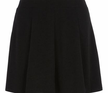 Dorothy Perkins Womens Black Crepe Flippy Skater Skirt- Black