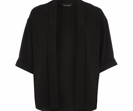 Dorothy Perkins Womens Black Crepe Jacket- Black DP05499101