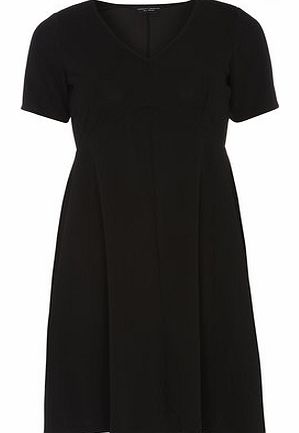 Dorothy Perkins Womens Black crepe jersey dress- Black DP07251000