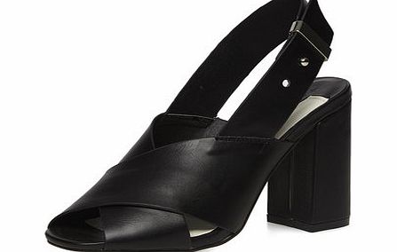 Dorothy Perkins Womens Black cross over sandals- Black DP22301210