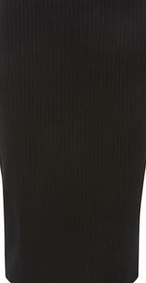 Dorothy Perkins Womens Black Flat Rib Tube Skirt- Black DP14705420