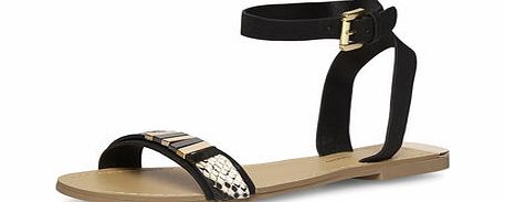 Dorothy Perkins Womens Black flat sandals- Black DP19925201