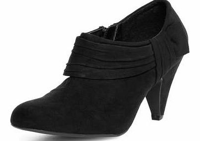 Womens Black heeled shoe boots- Black DP22236710