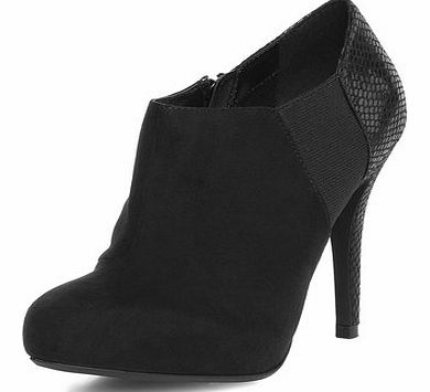 Dorothy Perkins Womens Black heeled shoe boots- Black DP22243301