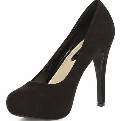 Dorothy Perkins Womens Black high platform court shoes- Black