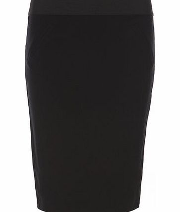 Dorothy Perkins Womens Black Jet Pocket Pencil Skirt- Black