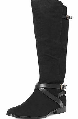 Dorothy Perkins Womens Black knee-high boots- Black DP22244101