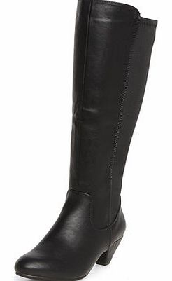 Dorothy Perkins Womens Black knee high boots- Black DP22244301
