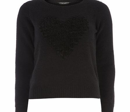Dorothy Perkins Womens Black Knitted Teddy Jumper- Black