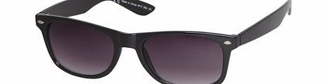 Dorothy Perkins Womens Black LA Wayfarer Sunglasses- Black