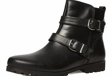 Dorothy Perkins Womens Black leather ankle boots- Black DP35224210