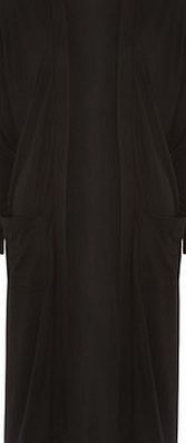 Dorothy Perkins Womens Black Longline Jersey Cardigan- Black