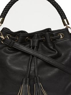 Dorothy Perkins Womens Black mini roll handle duffle bag- Black