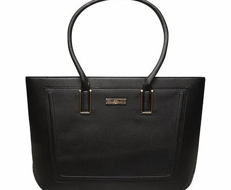 Dorothy Perkins Womens Black panel landscape tote bag- Black