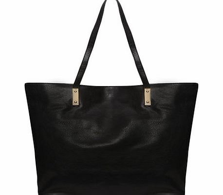 Dorothy Perkins Womens Black plate front shopper bag- Black