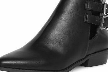 Dorothy Perkins Womens Black point ankle boots- Black DP22260410