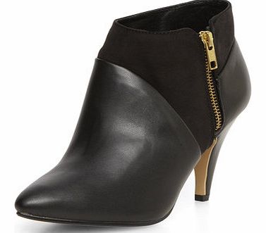 Womens Black pointed ankle boots- Black DP22246401