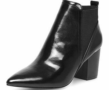 Dorothy Perkins Womens Black pointed ankle boots- Black DP22290701