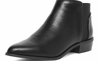 Dorothy Perkins Womens Black pointed chelsea boots- Black