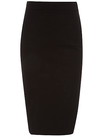 Dorothy Perkins Womens Black ponte pencil skirt- Black DP14551601