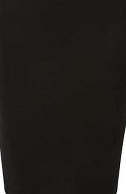 Dorothy Perkins Womens Black Ribbed Tube Skirt- Black DP14597510