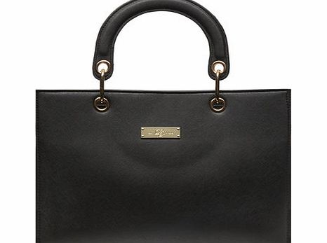Dorothy Perkins Womens Black ring handle tote bag- Black